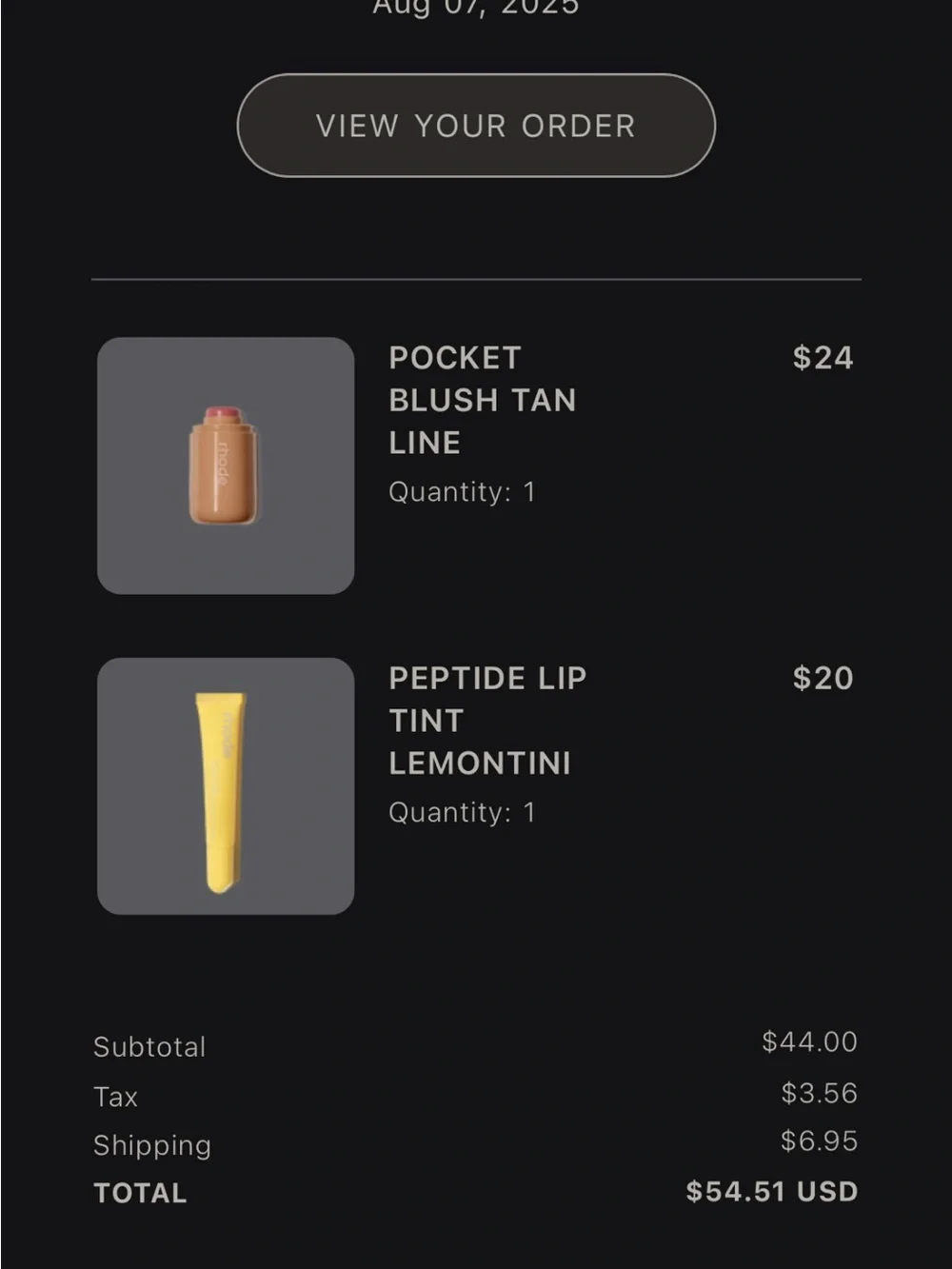 RHODE Peptide Lip Tint — Lemontini new in Box